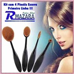 Ficha técnica e caractérísticas do produto Pincel Escova Kit 4 Peças - Beautycare