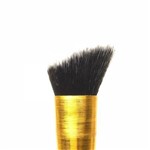 Ficha técnica e caractérísticas do produto Pincel para Blush Facial Kabuki Angular Linha Gold G117 Macrilan