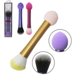 Ficha técnica e caractérísticas do produto Pincel para Make Maquiagem Duplo Colors 15cm na Caixa
