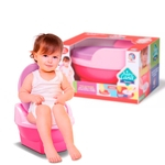 Ficha técnica e caractérísticas do produto Pinico Troninho de Transição 2x1 Infantil Baby Land Menina - Rosa