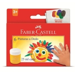 Ficha técnica e caractérísticas do produto Pintura a dedo 25ml c/6 Cores Faber Castell