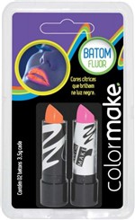 Ficha técnica e caractérísticas do produto Pintura Facial Batom Color Make Fluor LR/PK CT.C/02 Colormake - Yur