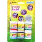 Ficha técnica e caractérísticas do produto Pintura Facial Liquida - Pincel - 6 Cores - Maripel