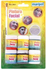 Ficha técnica e caractérísticas do produto Pintura Facial Liquida + Pincel 6CORES 15ML C CT.C/06 Maripel