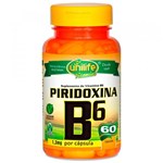 Ficha técnica e caractérísticas do produto Piridoxina Vitamina B6 60 Cápsulas Unilife
