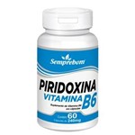 Ficha técnica e caractérísticas do produto Piridoxina Vitamina B6 – Semprebom – 60 Cap. de 240 Mg. - Sem Sabor - 60 Cápsulas