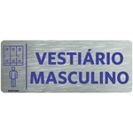 Ficha técnica e caractérísticas do produto Placa Indicação Setor - Vestiário Masculino