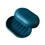 Ficha técnica e caractérísticas do produto Plastic Banho Duche Soap Box bandeja de armazenamento Dish suporte da placa Travel Home