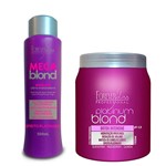 Ficha técnica e caractérísticas do produto Platinum Blond Matizador Platinum 1kg e Matizador Mega Blond 500ml - Forever Liss