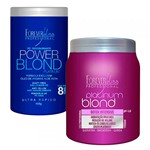 Ficha técnica e caractérísticas do produto Platinum Blond Matizador Platinum 1kg e Pó Descolorante 450g - Forever Liss