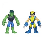 Ficha técnica e caractérísticas do produto Playskool Marvel Super Hero Hulk Adventures Hulk e Volverine - Hasbro - Hulk