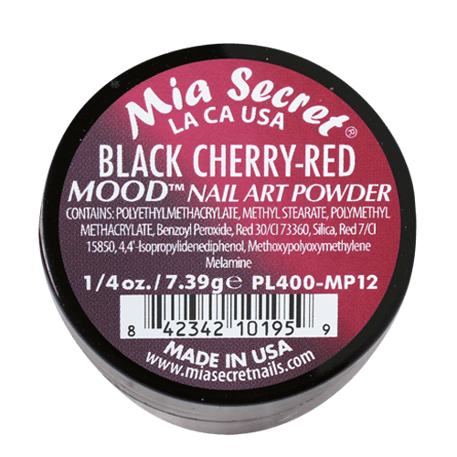 Ficha técnica e caractérísticas do produto Pó Acrílico | Black Cherry-Red | 7.39 Gr | Mia Secret