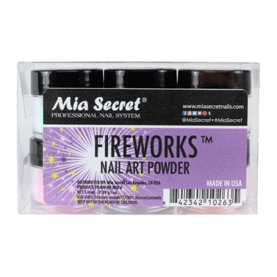 Ficha técnica e caractérísticas do produto Pó Acrílico | Kit Fireworks | 6 Cores 7.39 Gr | Mia Secret