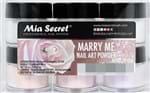 Ficha técnica e caractérísticas do produto Pó Acrílico | Kit Marry me | 6 Cores 7.39 Gr | Mia Secret