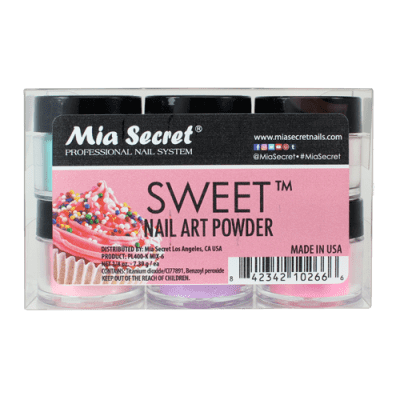 Ficha técnica e caractérísticas do produto Pó Acrílico | Kit Sweet | 6 Cores 7.39 Gr | Mia Secret
