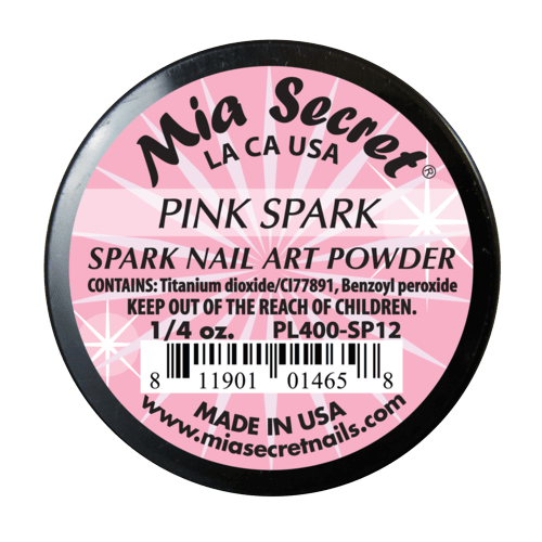 Ficha técnica e caractérísticas do produto Pó Acrílico | Pink Spark | 7.39 Gr | Mia Secret