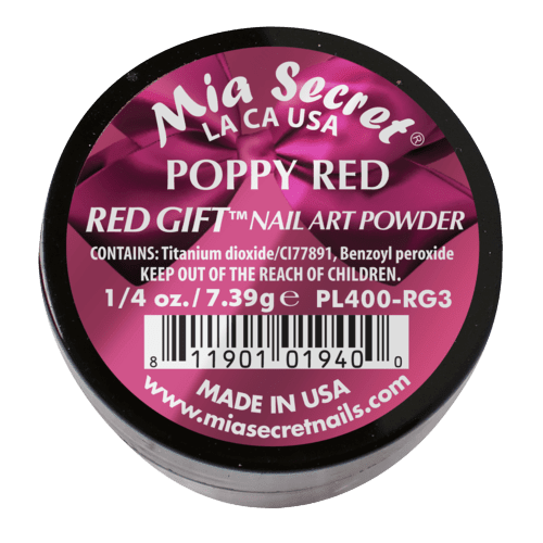 Ficha técnica e caractérísticas do produto Pó Acrílico | Poppy Red | 7.39 Gr | Mia Secret
