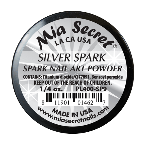 Ficha técnica e caractérísticas do produto Pó Acrílico | Silver Spark | 7.39 Gr | Mia Secret