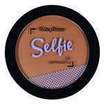 Ficha técnica e caractérísticas do produto Pó Compacto Selfie Ruby Rose Chocolate Escuro Hb-7228 Pc 17