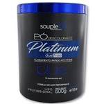 Pó Descolorante Profissional Platinum Dust Free Blue 500g - Souple Liss