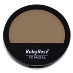 Ficha técnica e caractérísticas do produto Pó Facial Escuro Ruby Rose PC15 - HB-7206