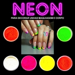 Ficha técnica e caractérísticas do produto Po Neon Decoracao Unhas de Gel Po Neon Sombra Para Maquiagem