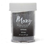 Pó para Emboss Moxy Embossing Powder American Craft Glitter Silver 349187
