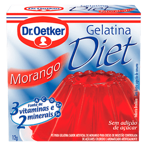 Ficha técnica e caractérísticas do produto Pó para Gelatina Dr. Oetker Diet Morango 12g