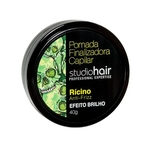Ficha técnica e caractérísticas do produto Pomada Finalizadora Capilar Efeito Brilho Rícino 40g Studio Hair Muriel