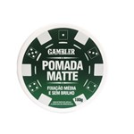 Ficha técnica e caractérísticas do produto Pomada Matte Média Fixação 180g - Gambler