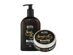 Ficha técnica e caractérísticas do produto Pomada Modeladora Efeito Brilho Molhado + Shaving Gel de Barbear Black Barts Single Ron