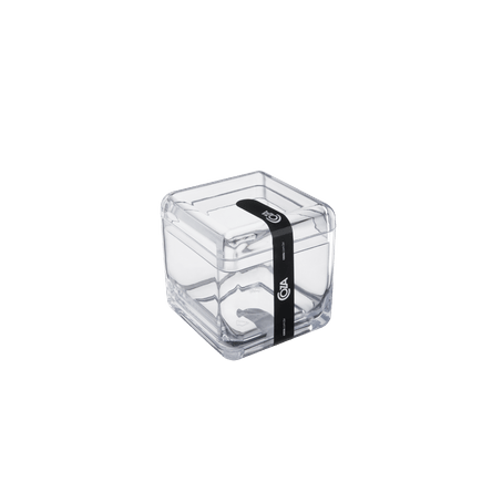 Ficha técnica e caractérísticas do produto Porta-algodão/cotonete Cube - CR 8,5 X 8,5 X 8,5 Cm Cristal Coza