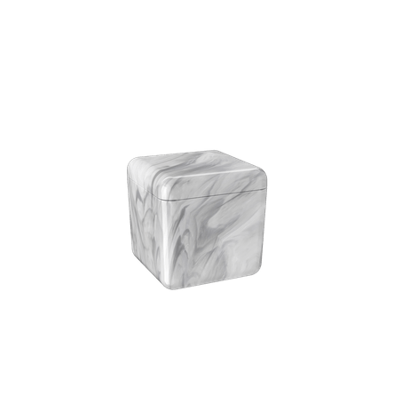 Ficha técnica e caractérísticas do produto Porta-algodão/cotonete Cube - MBC 8,5 X 8,5 X 8,5 Cm Mármore Branco Coza