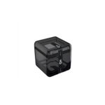 Ficha técnica e caractérísticas do produto Porta Algodão/cotonetes - Cube 8,5 X 8,5 X 8,5 Cm - Fume Coza
