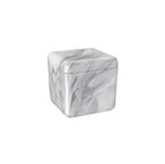 Ficha técnica e caractérísticas do produto Porta Algodão/Cotonetes Cube 8,5x8,5x8,5cm Mármore Branco - 20879/0480 - Coza - Coza