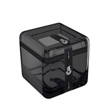 Ficha técnica e caractérísticas do produto Porta Algodão / Cotonetes Cube Coza Fumê 8,5 X 8,5 X 8,5 Cm