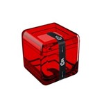 Ficha técnica e caractérísticas do produto Porta Algodão/Cotonetes Cube Vermelho 20879/0111 - Coza - VERMELHO