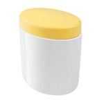 Ficha técnica e caractérísticas do produto Porta-Algodão Coza Full em Polipropileno - Branco/Amarelo