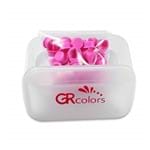 Ficha técnica e caractérísticas do produto Porta Batoque GR Colors com 50 Batoques Rosa