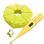 Ficha técnica e caractérísticas do produto Porta Comprimido Básico Amarelo + Termômetro Digital Incoterm