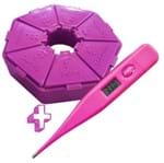 Ficha técnica e caractérísticas do produto Porta Comprimido Básico Pink + Termômetro Digital Incoterm