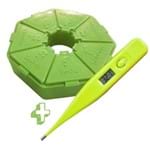 Ficha técnica e caractérísticas do produto Porta Comprimido Básico Verde Limão + Termômetro Digital Incoterm