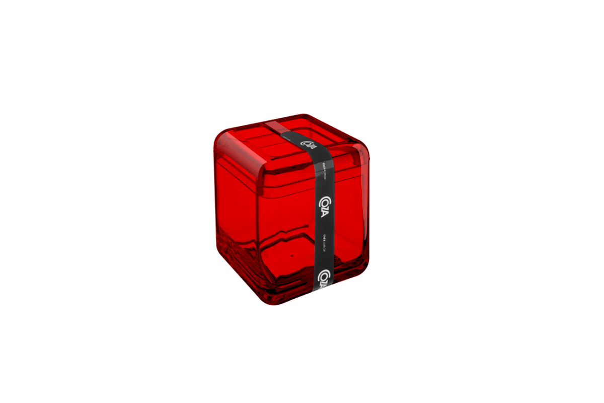 Porta Escova Cube - Vermelho - Coza
