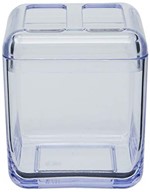 Ficha técnica e caractérísticas do produto Porta Escova Cube Coza Cristal
