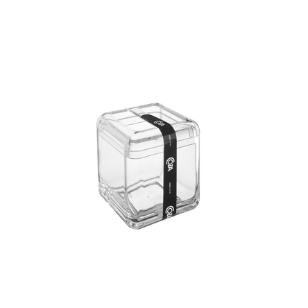 Ficha técnica e caractérísticas do produto Porta-escova Cube - CR 8,5 X 8,5 X 10,5 Cm Cristal Coza