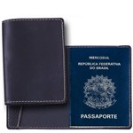 Ficha técnica e caractérísticas do produto Porta Passaporte em Couro Legítimo Preto