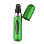 Ficha técnica e caractérísticas do produto Porta Perfume Atomizador Recarregável Spray 5ml Verde