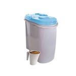 Ficha técnica e caractérísticas do produto Porta Ração Dispenser Home Azul Plast Pet 25L