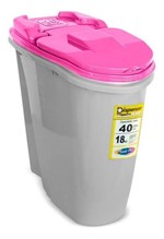 Ficha técnica e caractérísticas do produto Porta Ração Dispenser Home Plast Pet 40L 18kg Rosa