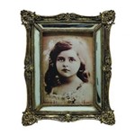 Porta Retrato de Resina C/ Acabamento Espelho e Ouro Velho - Btc Decor
